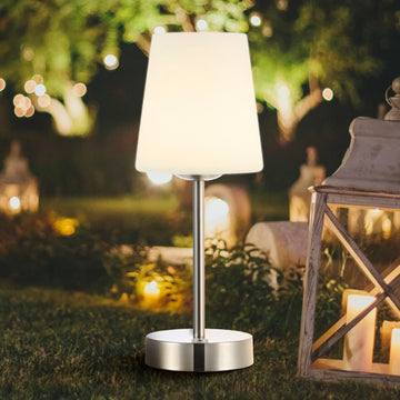 Carson 12.75" Modern Minimalist Iron Rechargeable Integrated LED Table Lamp - JONATHAN Y